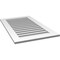 Ekena Millwork Vertical Surface Mount PVC Gable Vent: Functional, w/ 3-1/2"W x 1"P Standard Frame, 24"W x 40"H GVPVE24X4001SF - alternate 2